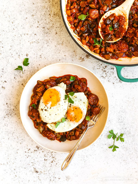 Deviled Zucchini Breakfast Hash